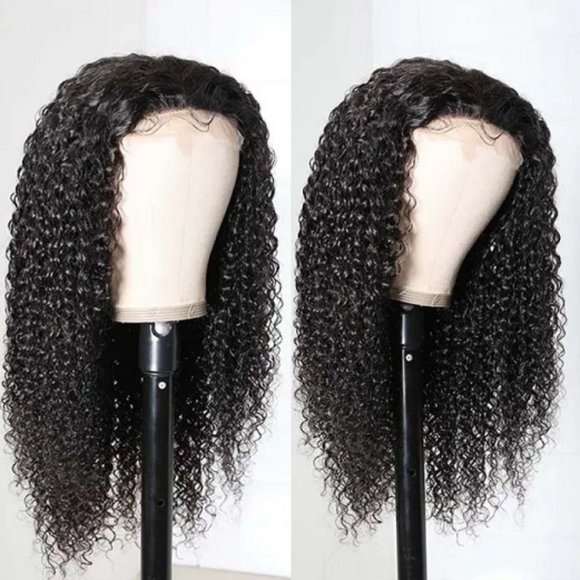 Invisible HD Transparent Glueless Lace Wig Jerry Curly 5x5 Closure Wigs - Picture 3 of 4